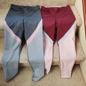 2 old navy color block leggings